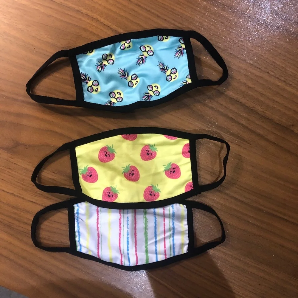 Girl’s Washable Masks Bundle of 3